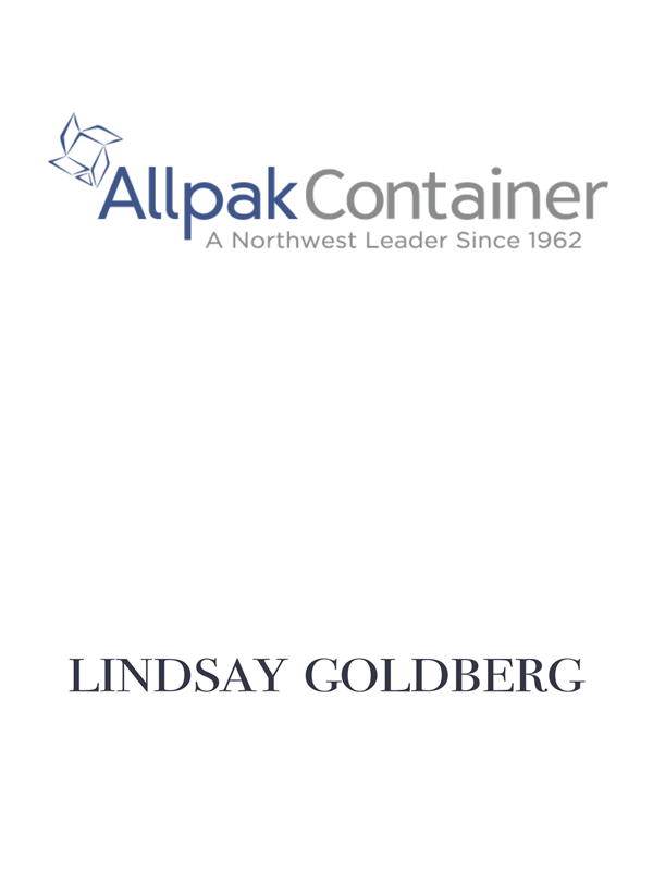 Allpak Container and Lindsay Goldberg logos