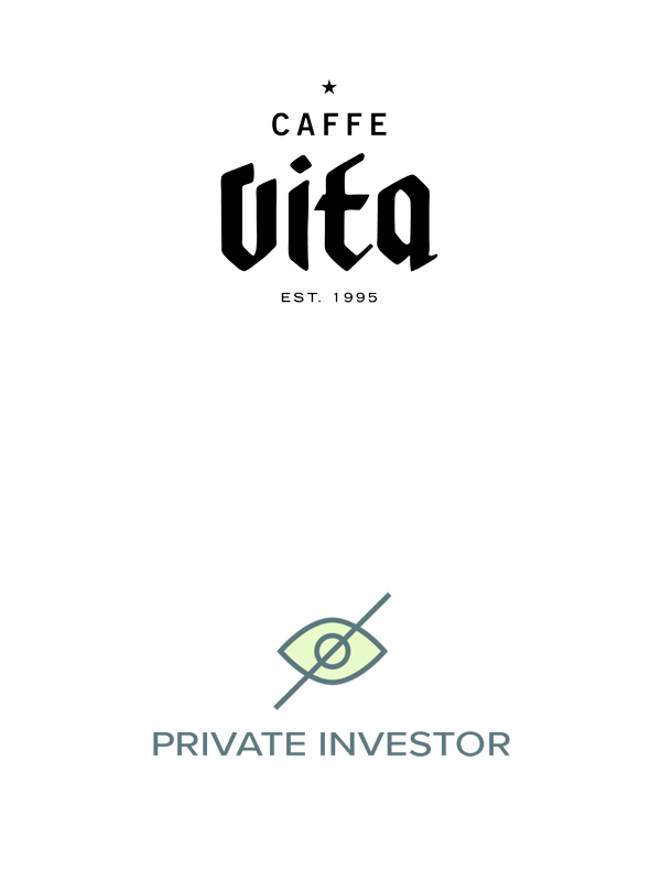 Cafe Vitta and Private Investor logos