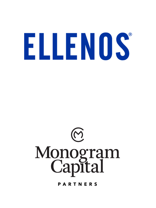 Elllenos and Monogram Capital Partners logos