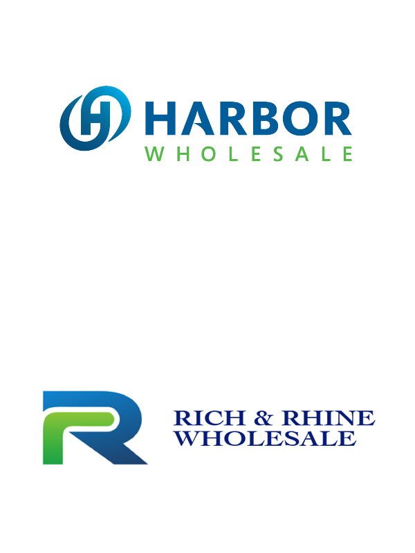 Harbor Wholesale and Rich & Rhine Wholesale logos