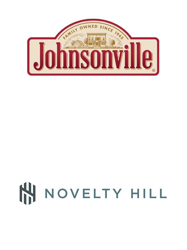Johnsonville and Novelty Hill Capital logos