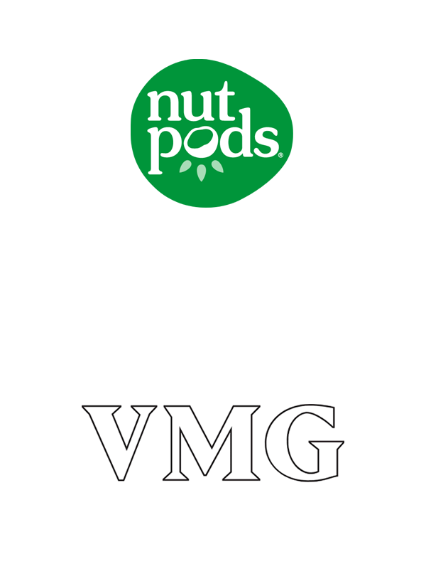Nutpods and VMG logos