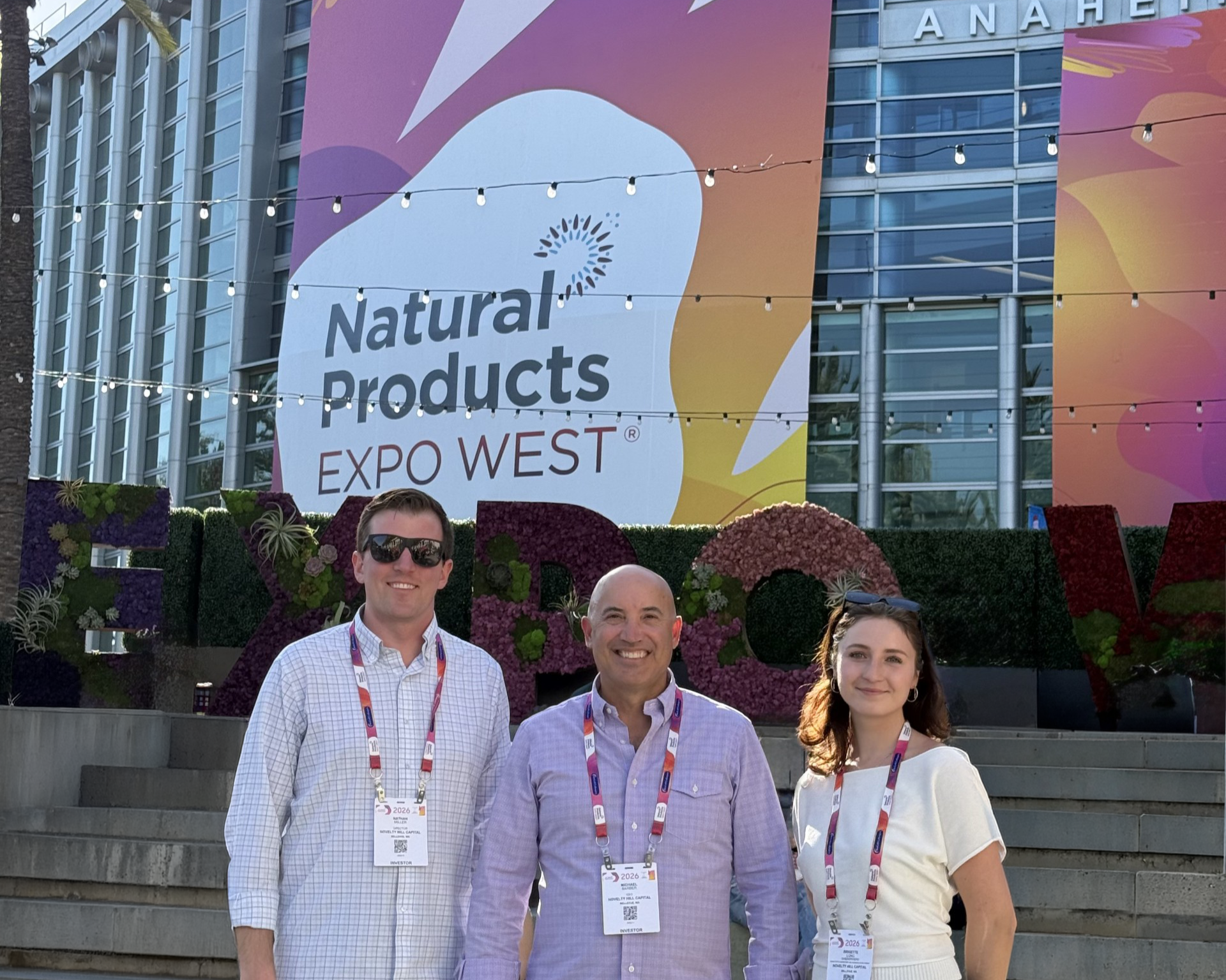 Nathan Miller, Michael Barber, and Brigette Long at ExpoWest 2026